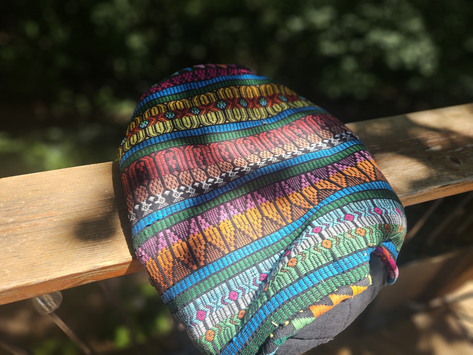 Handwoven Artisan Colorful Textile Shoulder Bag Tote Boho Ethnic Folk Art