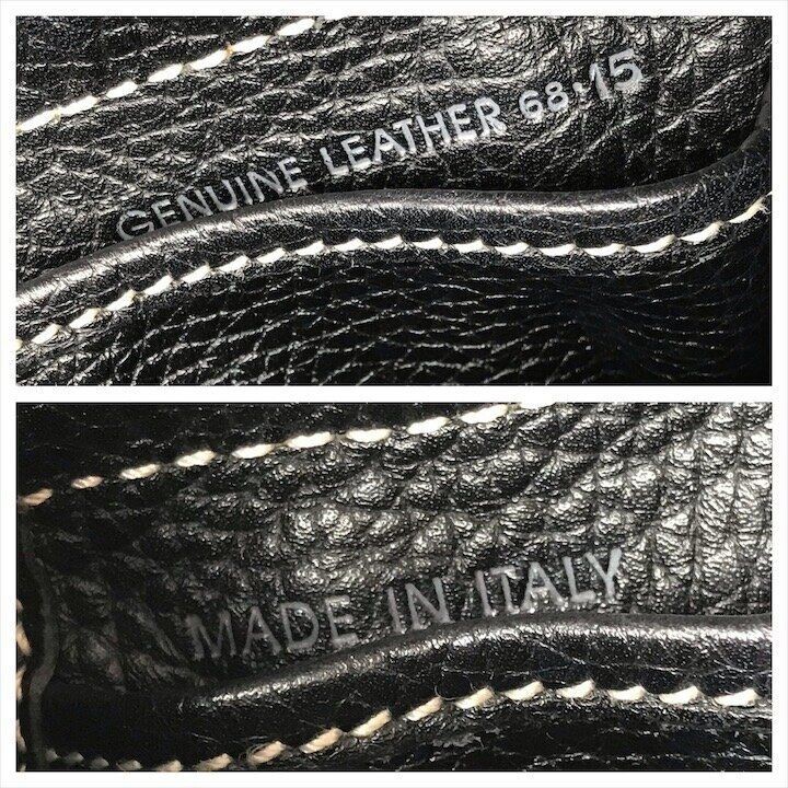 Tods Black Leather Shoulder Hand Bag Tote Purse Women Italy Luxury 27cm 19cm