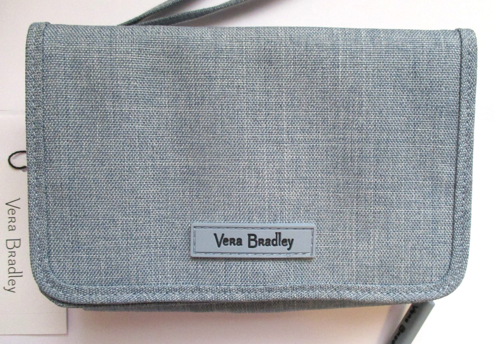 Vera Bradley 3 in 1 Wallet Crossbody Wristlet RFID Lighten Up Zen Gray