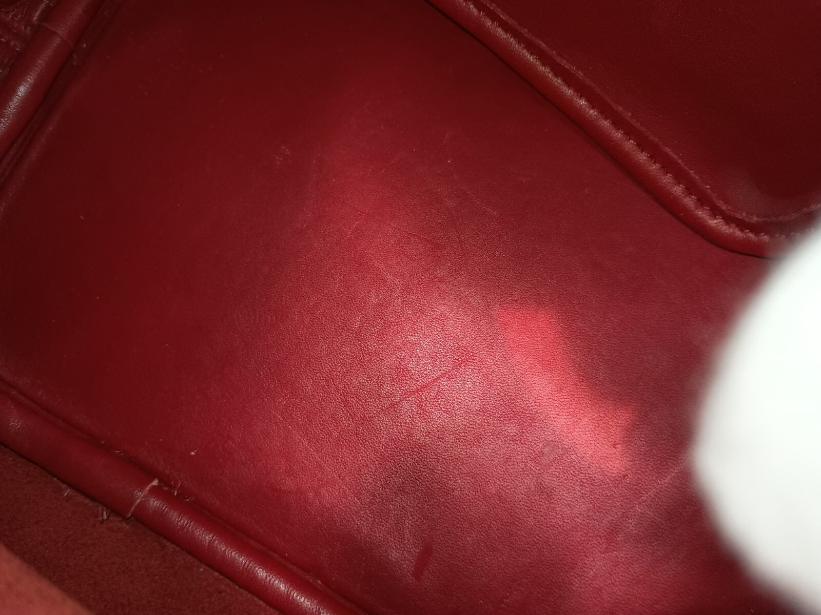 Old Coach 4145 9033 Vanity Hand Bag One-shoulder bag Red leather Set of 2 Used