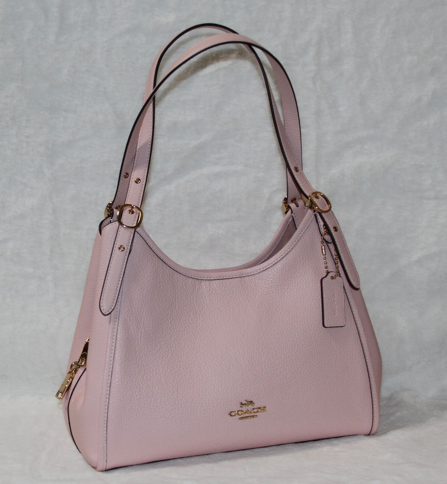 NWT COACH Soft Pink Erin Shoulder Bag Pebbled Leather Purse Tote Bag Handbag