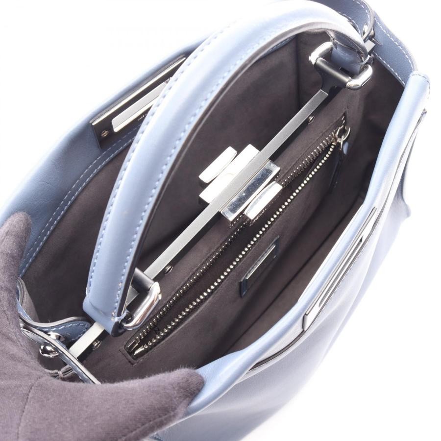 FENDI Bag: Peekaboo Regular 8BN290 Blue W34H24D13cm w/ strap;