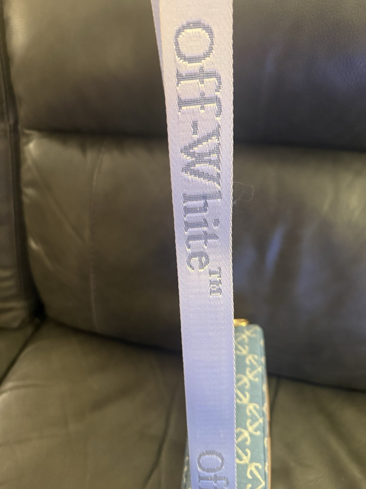 Off White Monogram Denim Purse