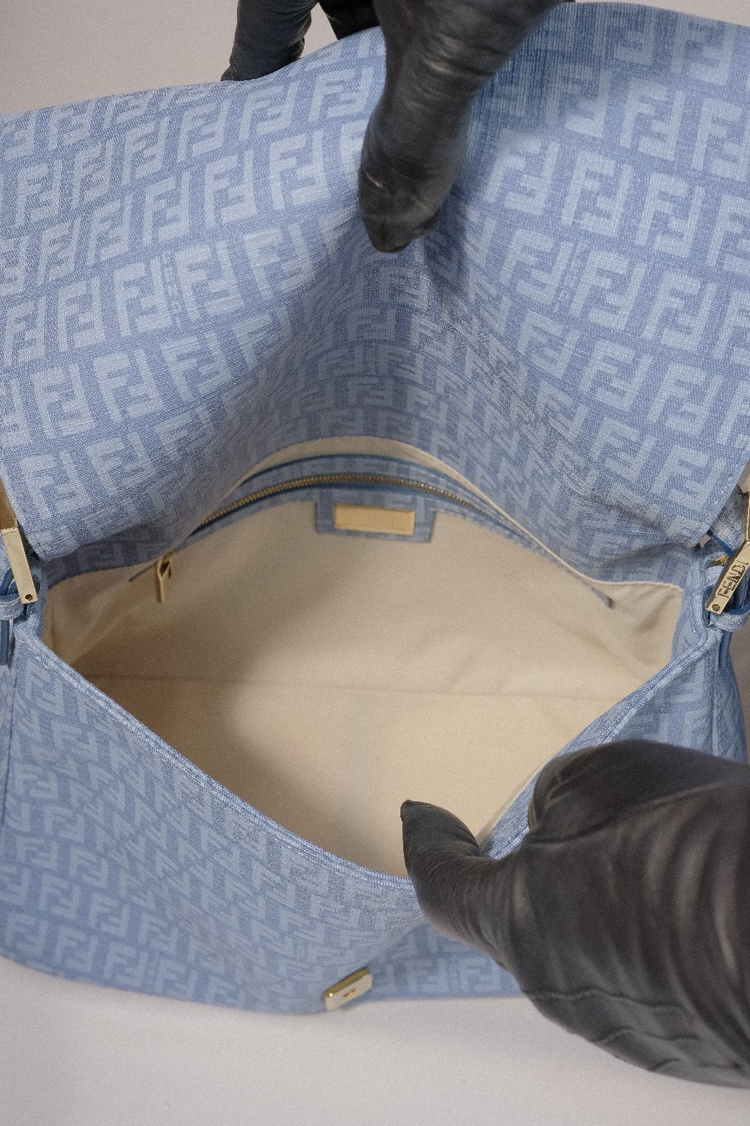 Fendi Blue Mamma Baguette