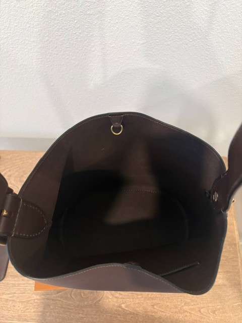 Coach Bleecker Leather Bucket Bag (Maple)/Brass