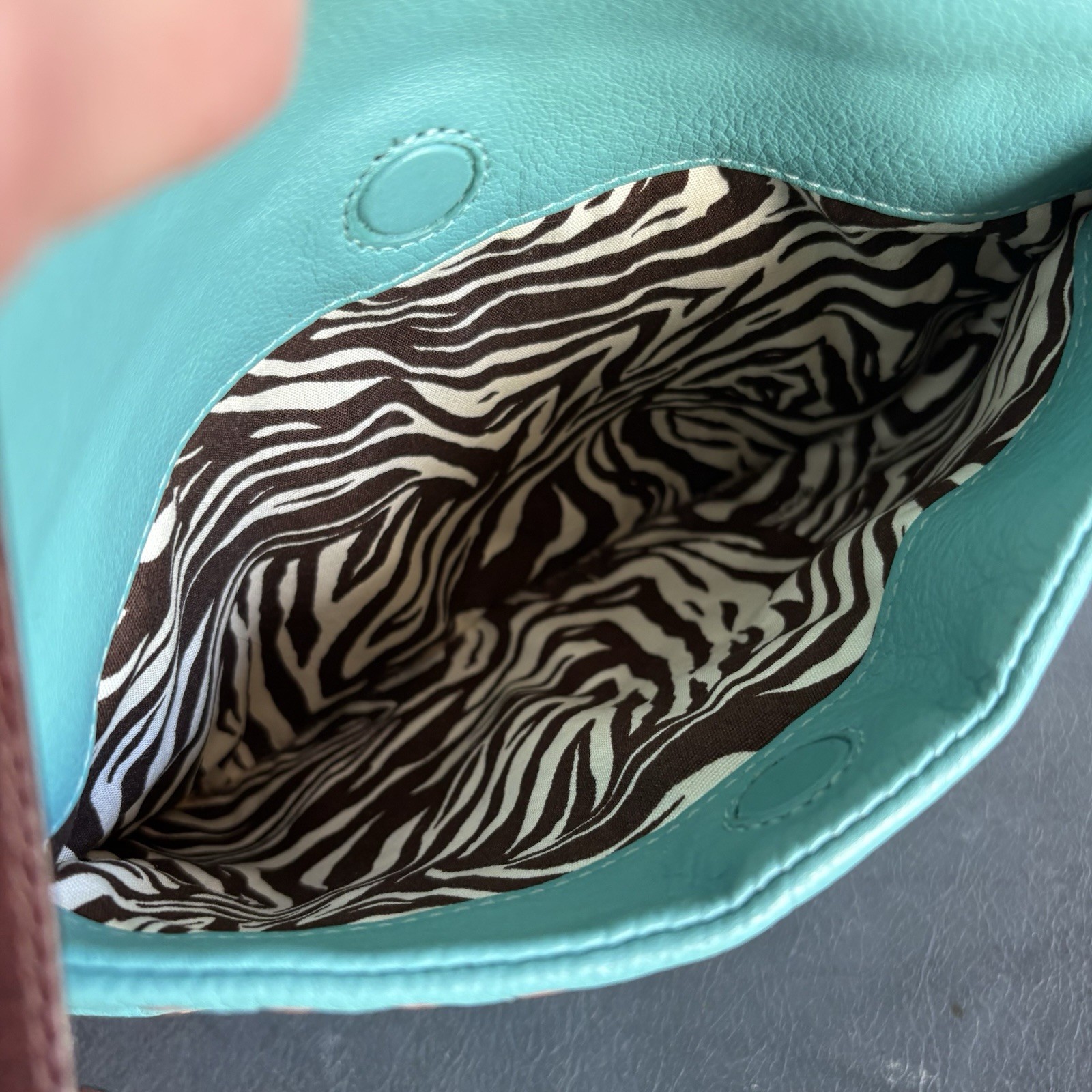BRIGHTON KODA COLLECTION Teal LEATHER CROSSBODY MESSENGER BAG Heart L896041