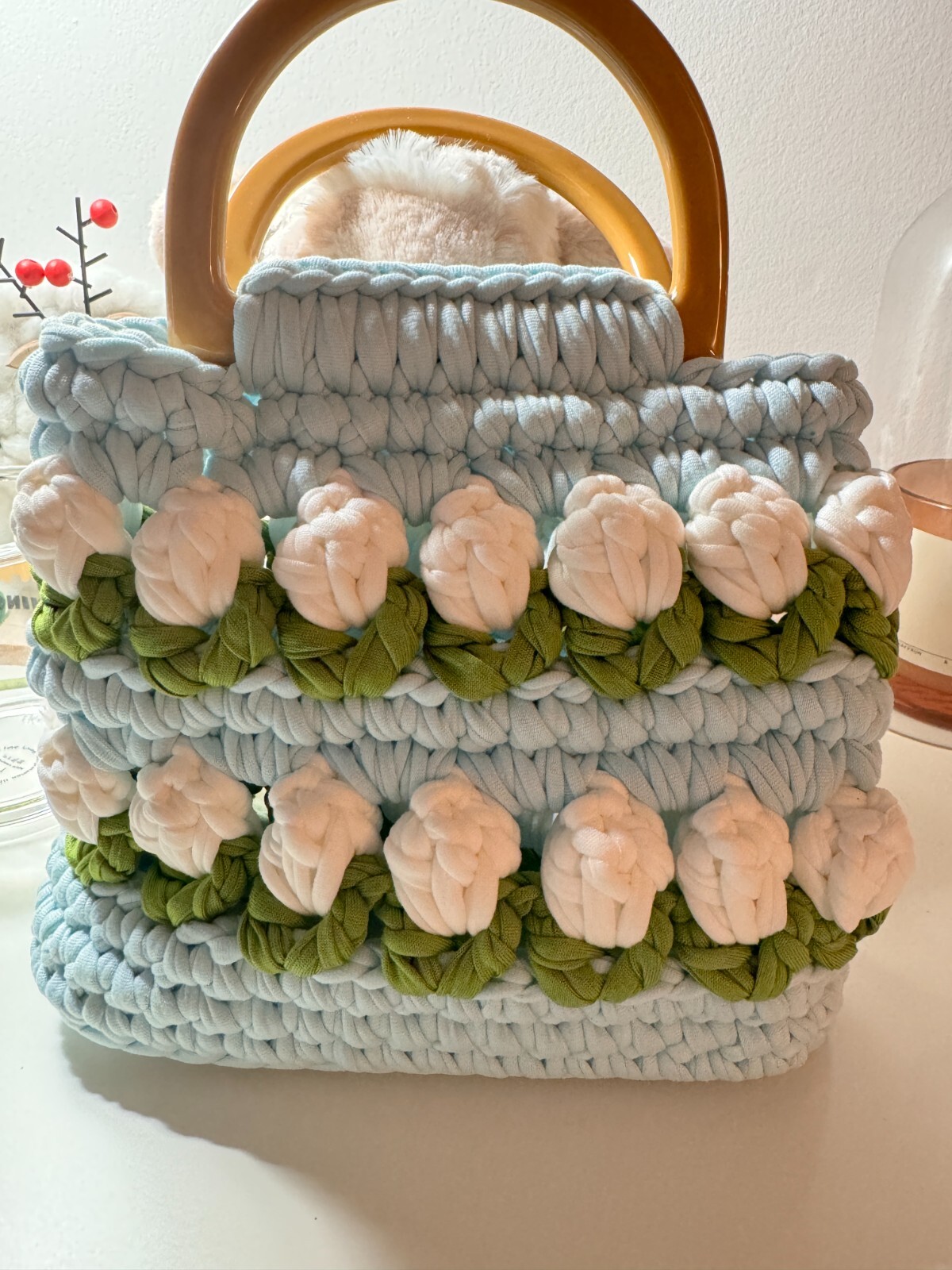 Handmade Handbag Cotton Weaving Shoulder Bags Cotton Woven Bag Women Girl