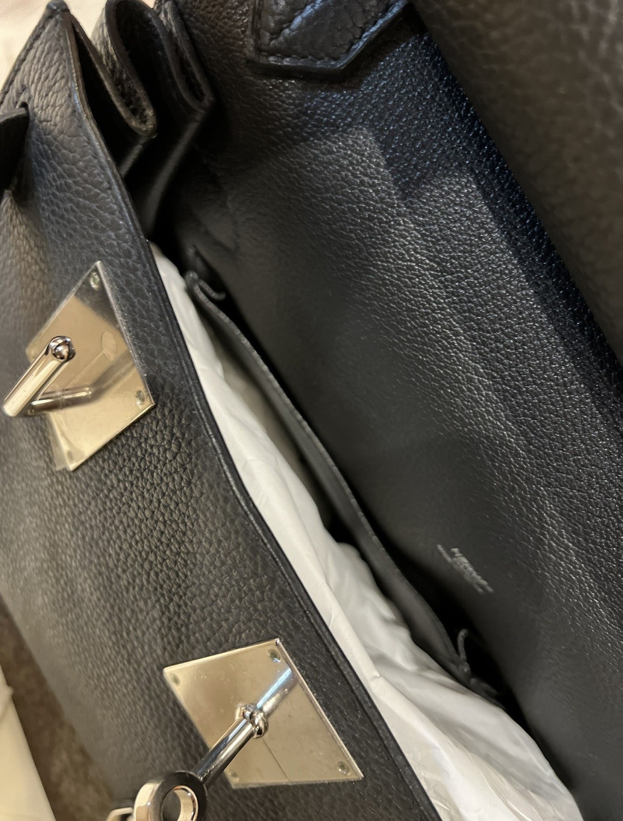 AS NEW RECEIPT Hermes Jypsiere 31 Original Buyer! Black