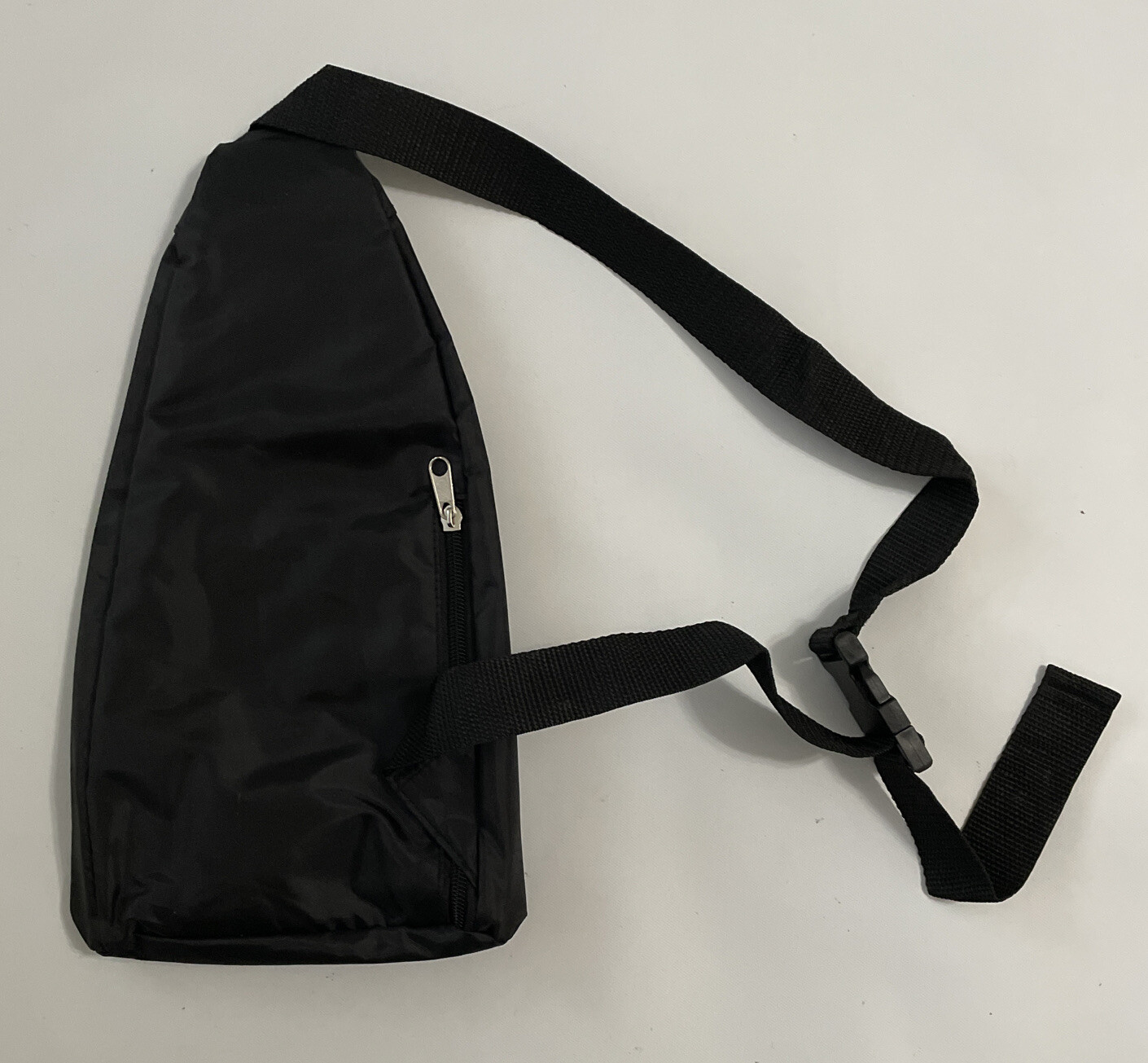 Cross Body Bag, Black, 3 Pockets, 14 Inches