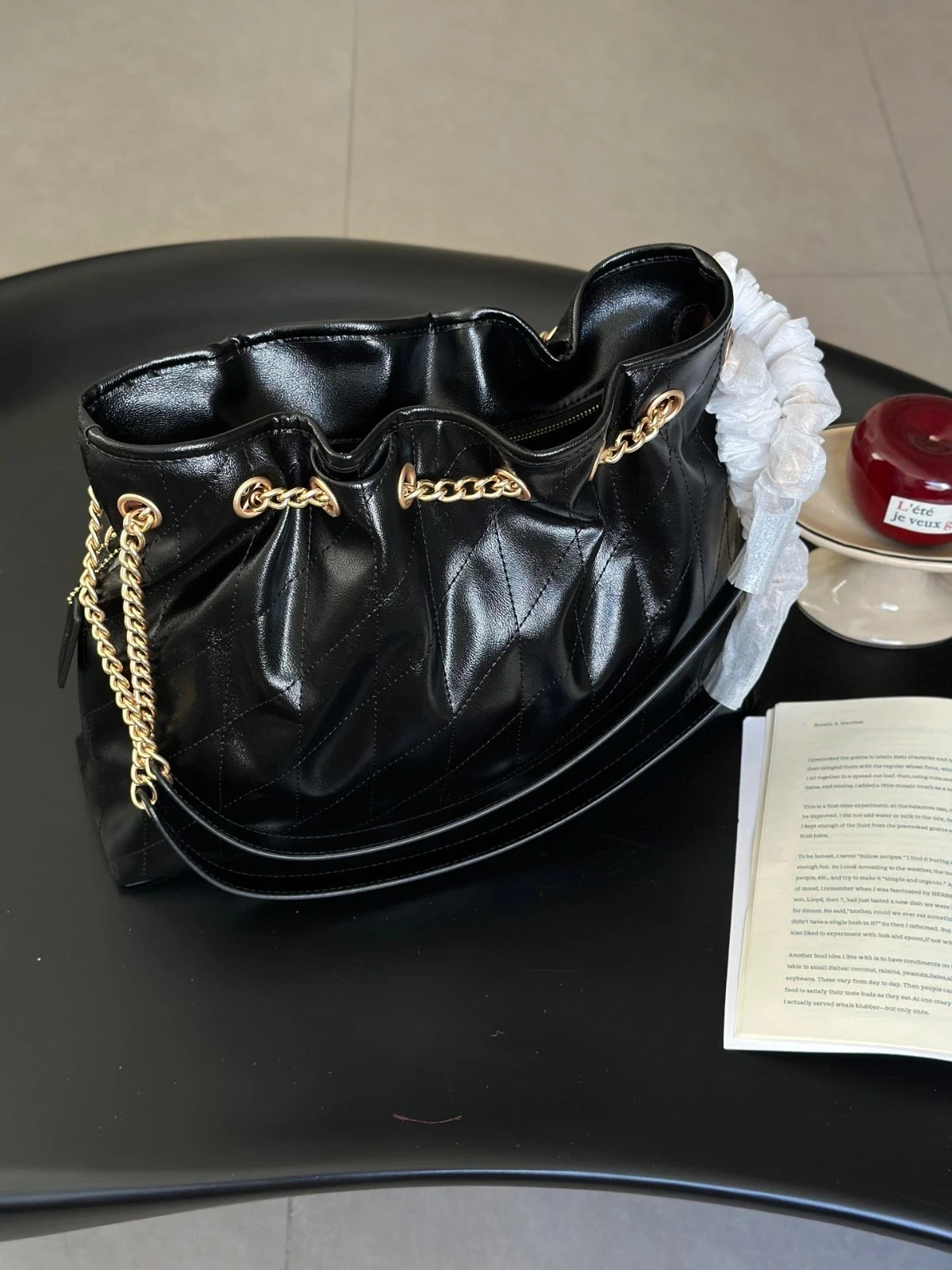 COACH Evelyn Shoulder Bag – Quilted CDR00 Black
