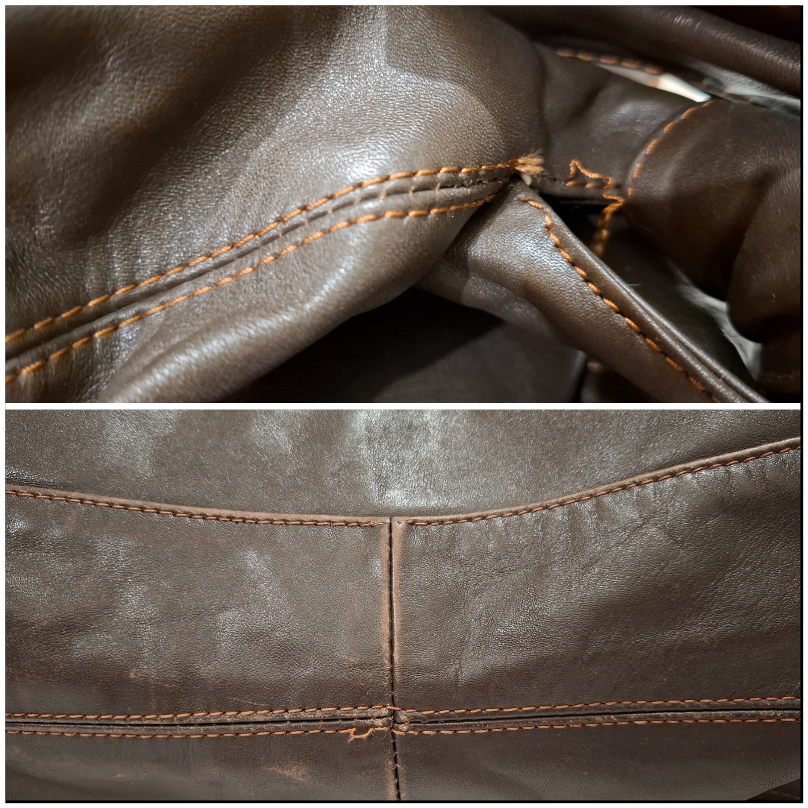 Vintage Valentino Garavani Hobo Brown Handbag with Bow