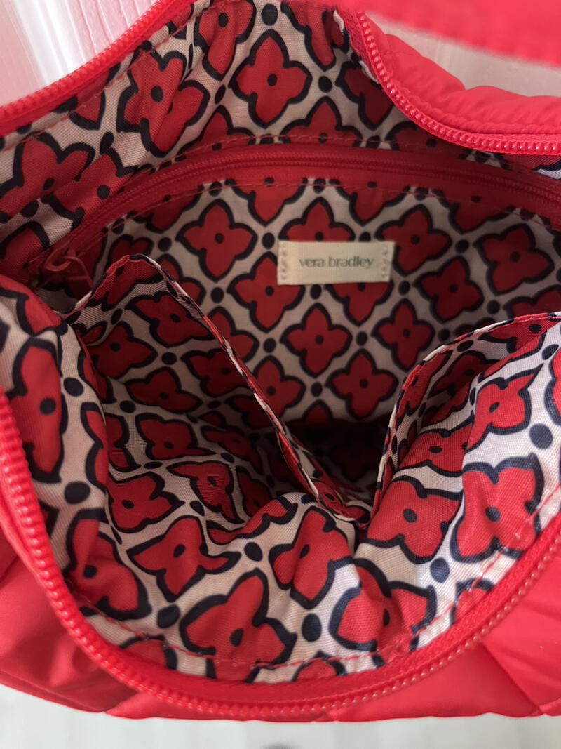 Vera Bradley Essential Crossbody – Polyester Goji Berry Red NEW