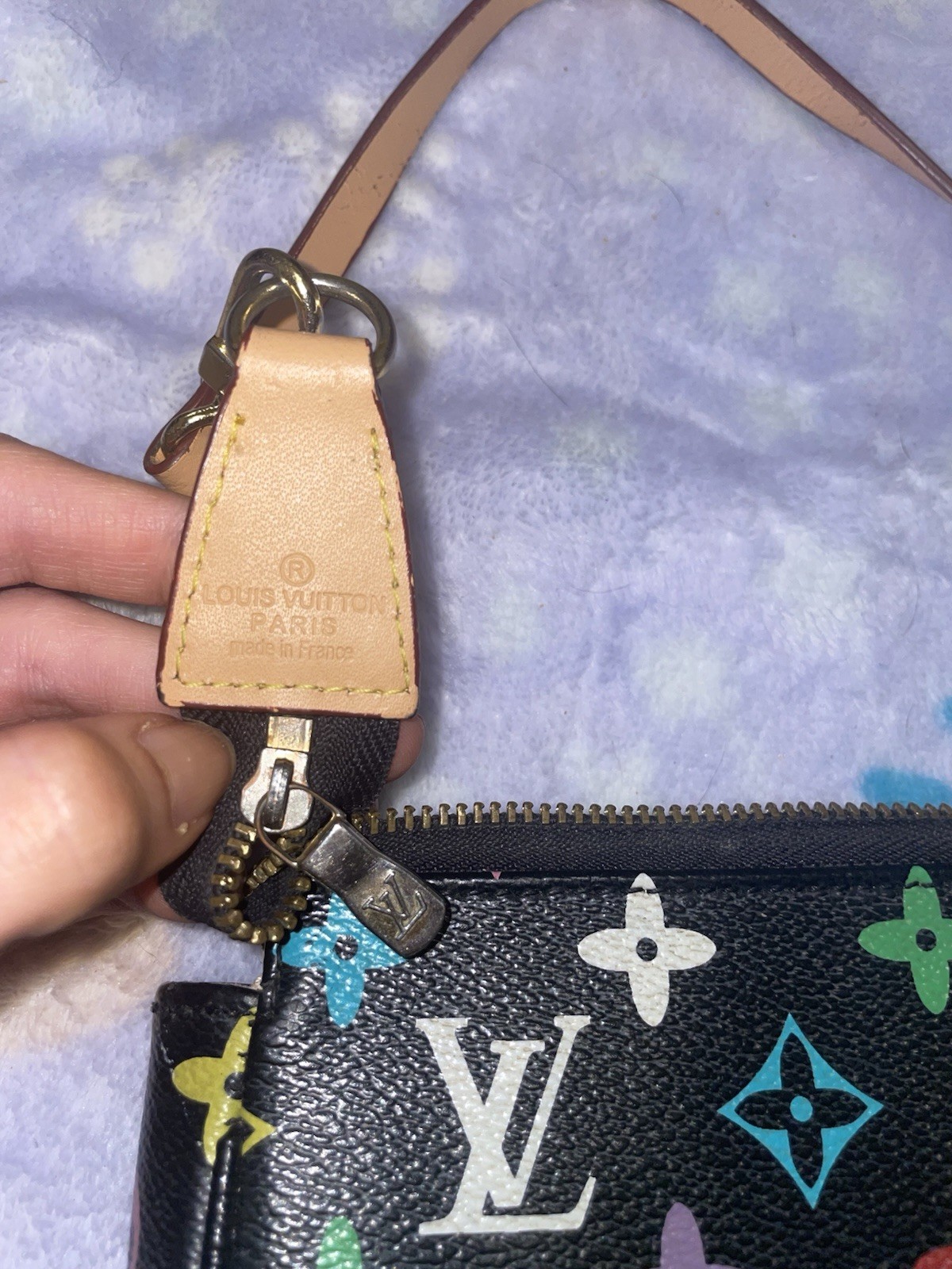 Multicolor Monogram Black Small Shoulder Bag Zip purse