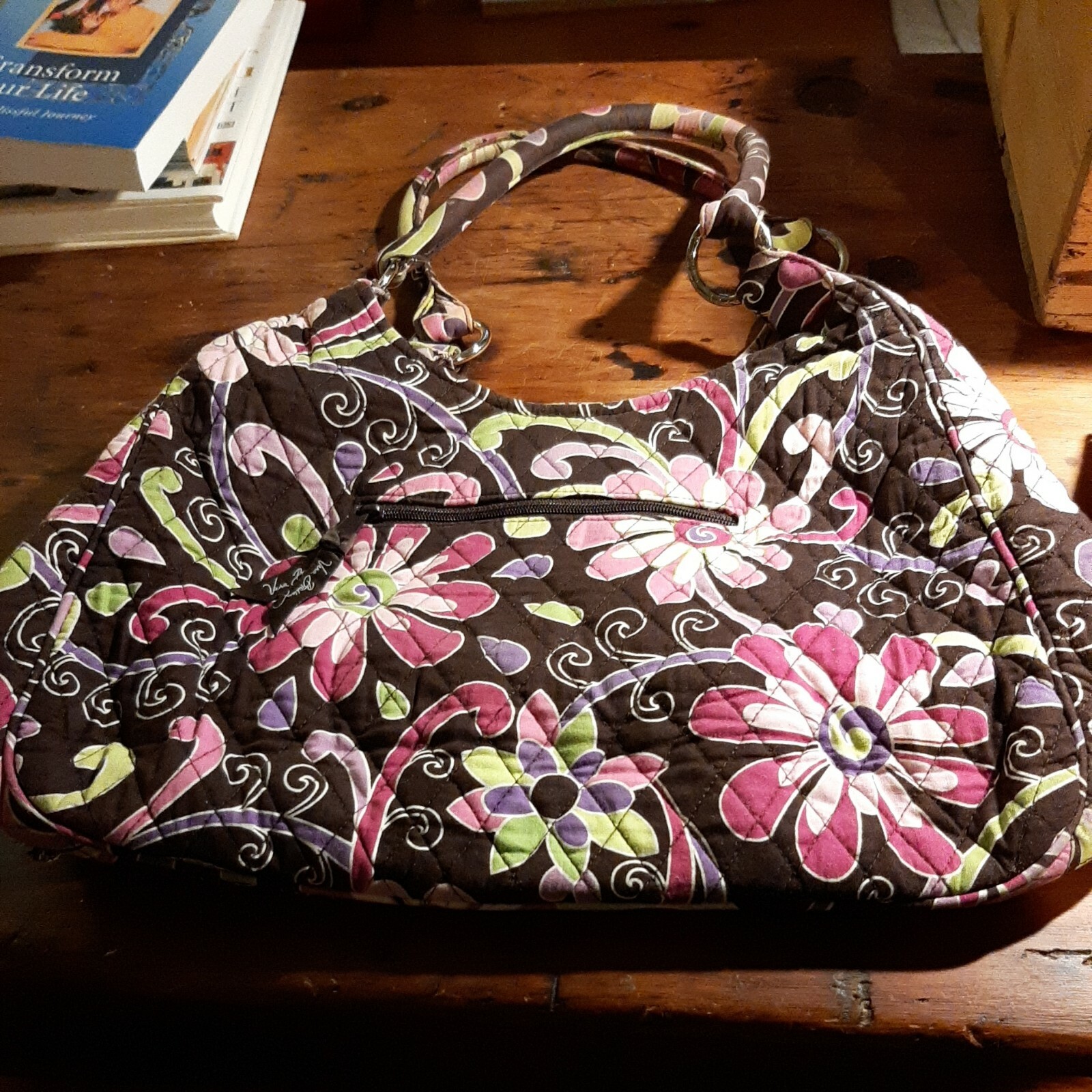 Vera Bradley Emma Purple Punch Quilted Handbag