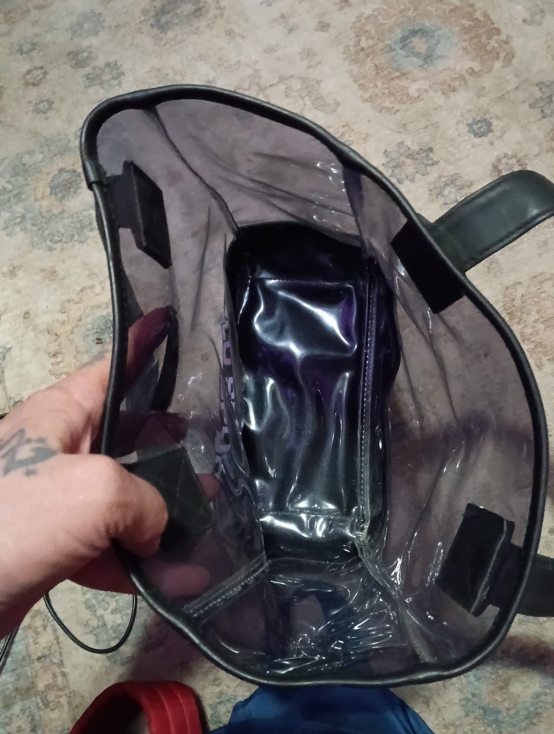 Vintage 90s Polo Sport Clear Stadium Bag Ralph Lauren Retro Y2K Streetwear