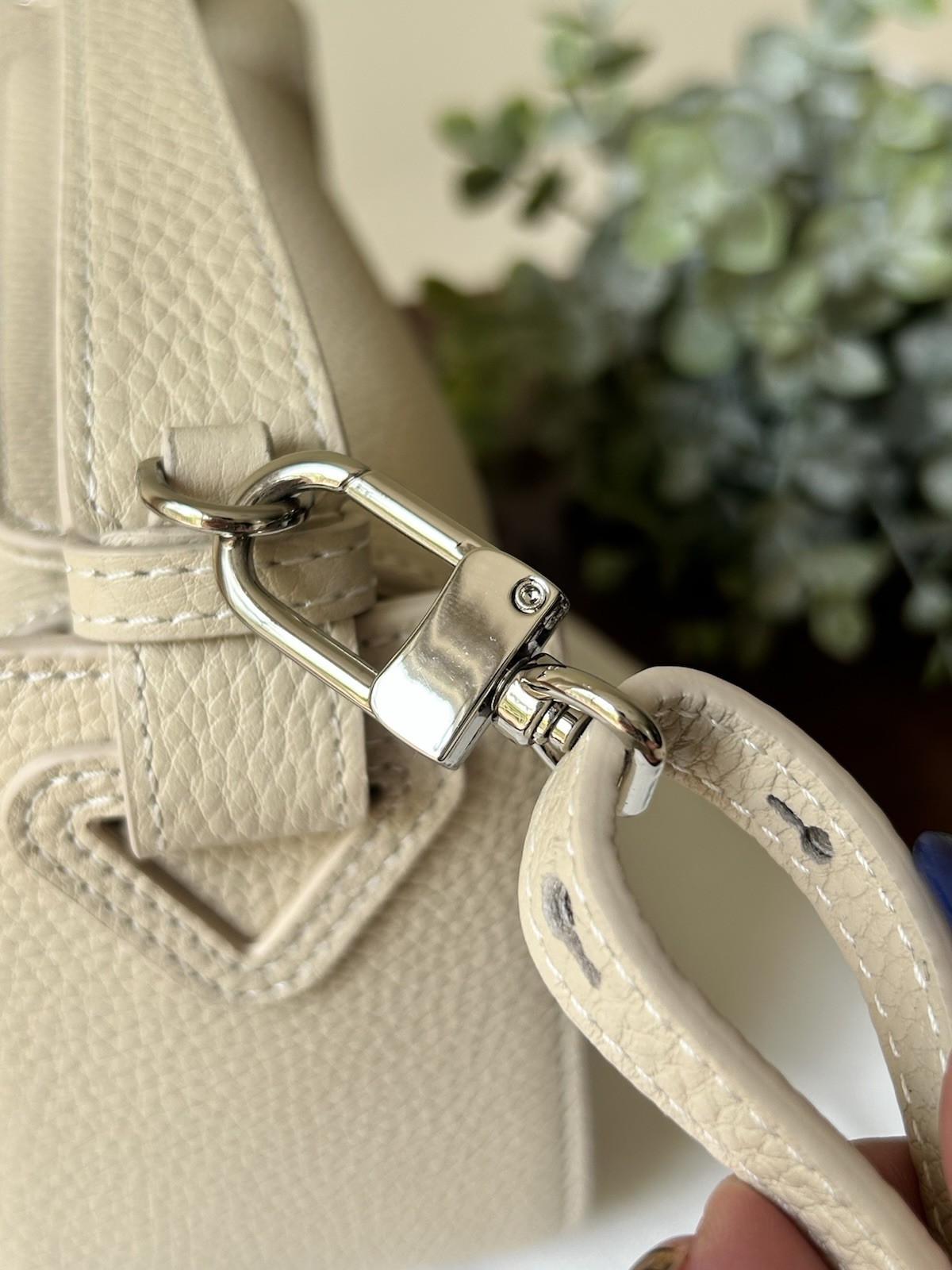 The Horse Mini Clementine Bag in Oat with Silver Hardware Crossbody