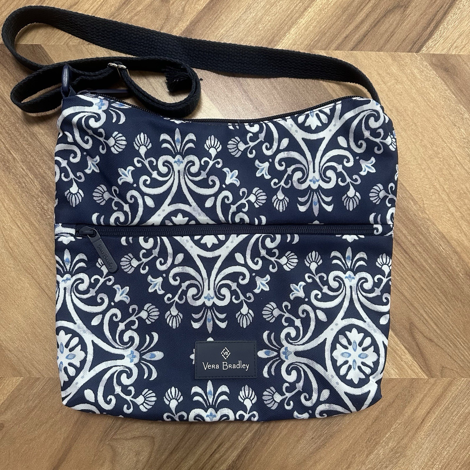 Vera Bradley Lighten Up Navy Blue Nylon Hipster Bag