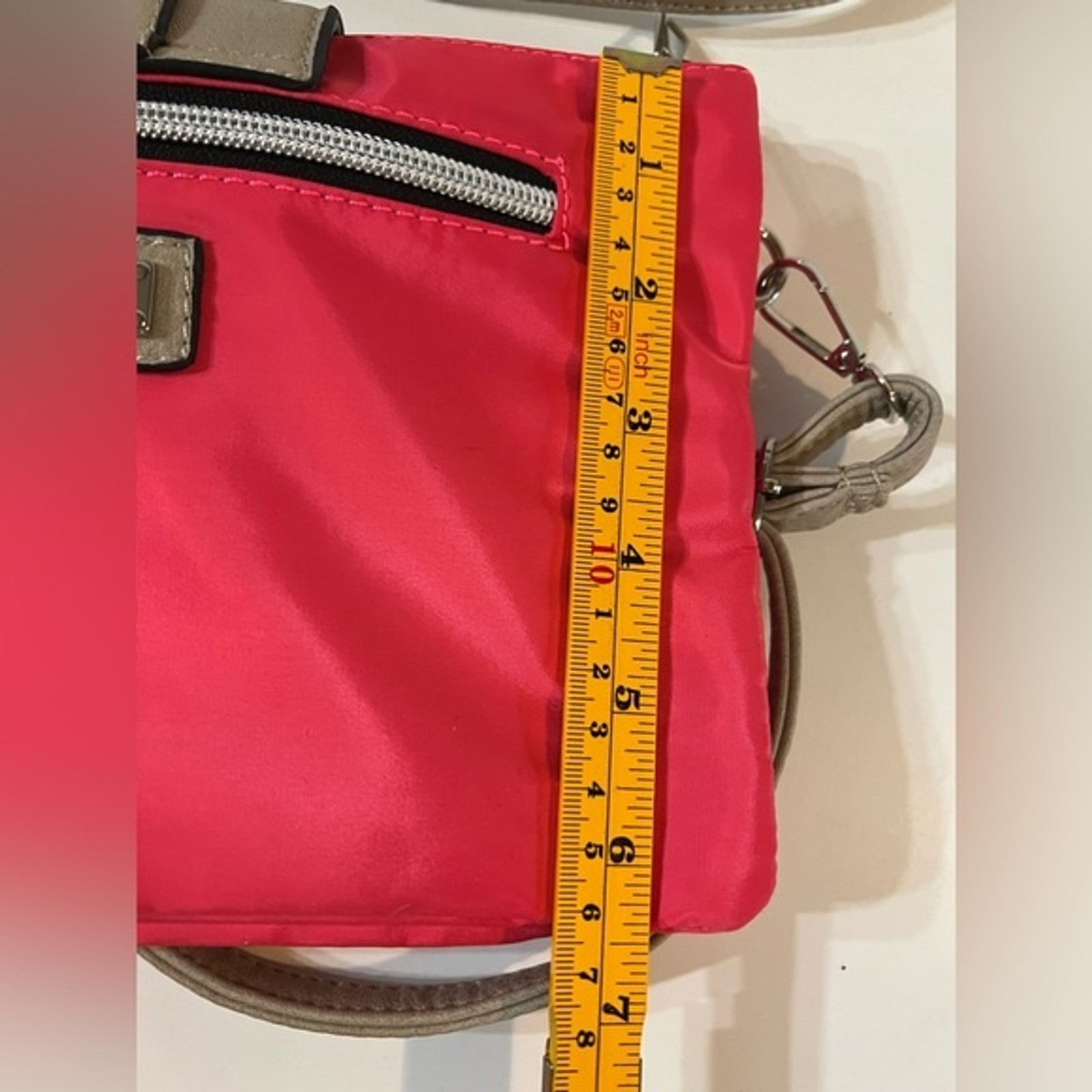 Coco+Carmen Dark Pink Crossbody Bag Purse Removable Adjustable Strap Travel