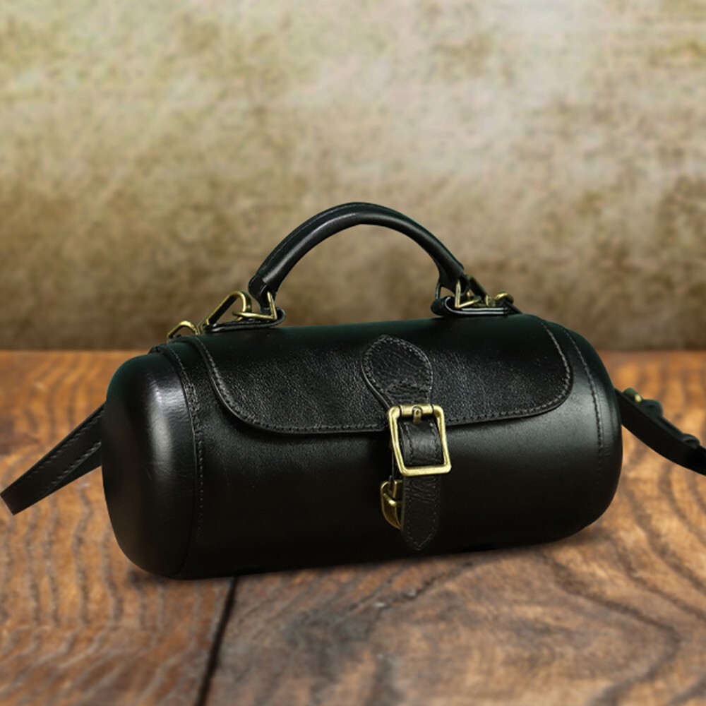 Genuine Leather Small Bag for Women Vintage Satchel Shoulder Crossbody Bag