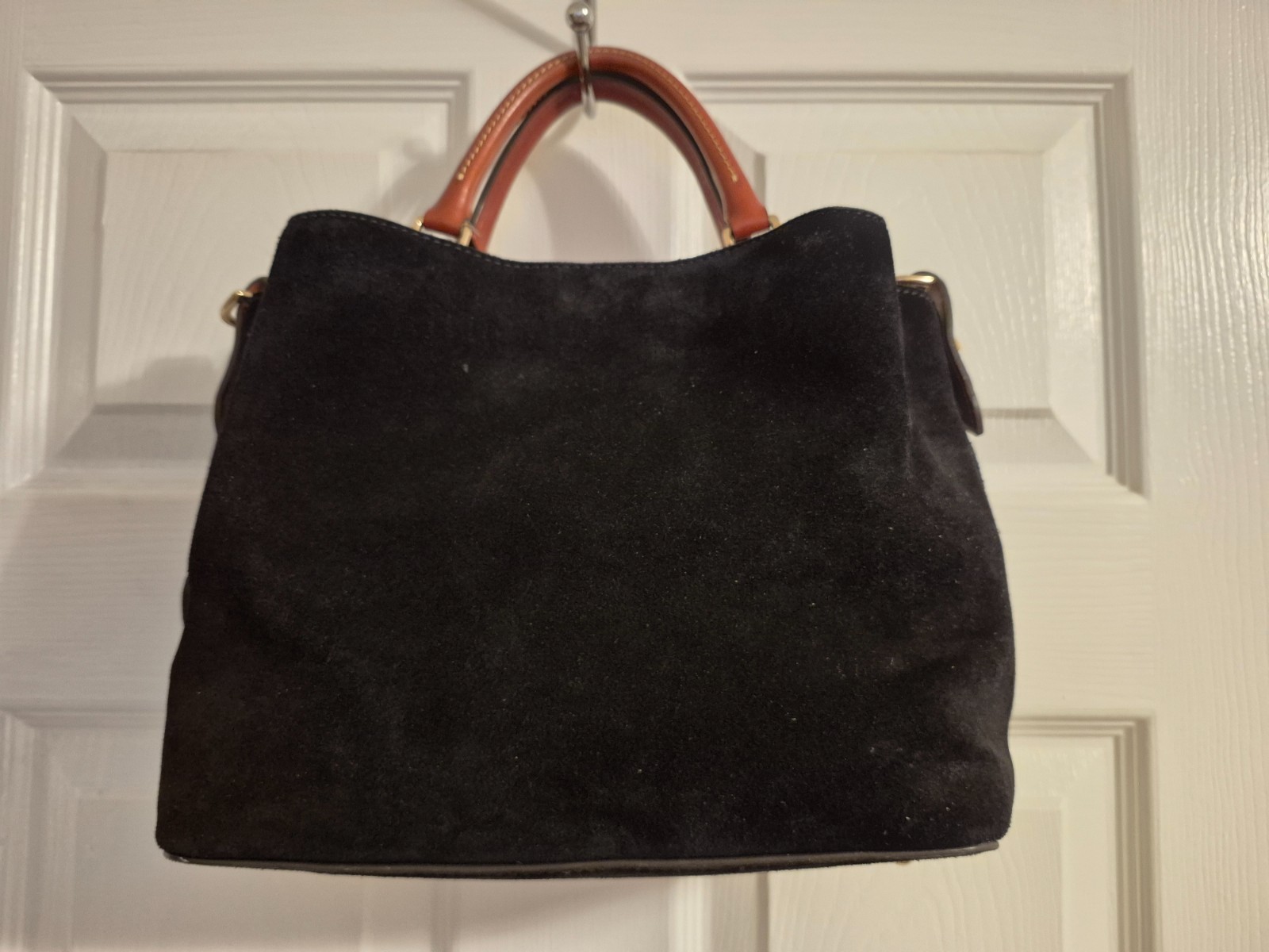 DOONEY AND BOURKE BLACK SUEDE SMALL BRENNA
