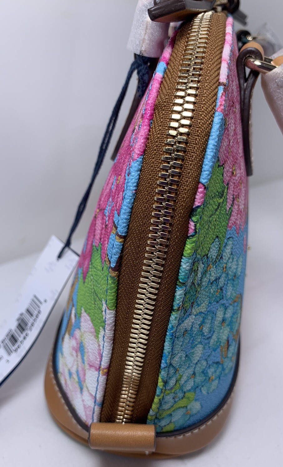 Dooney & Bourke Hydrangea Monogram Bitsy Bag Blue Color