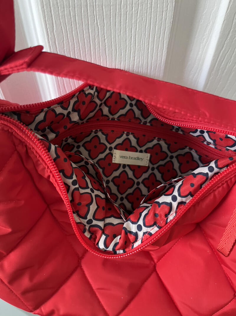 Vera Bradley Essential Crossbody – Polyester Goji Berry Red NEW