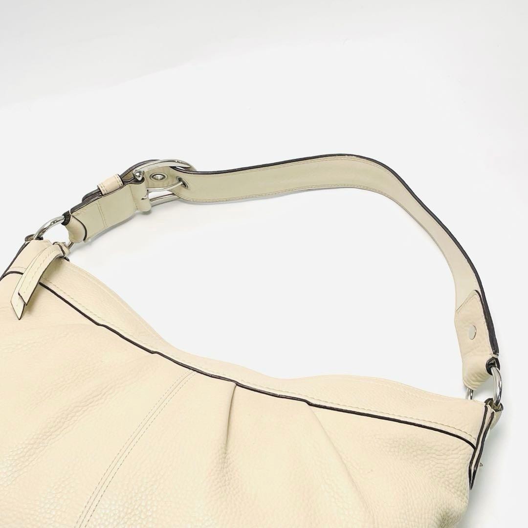 COACH Pleated Leather Hobo One Shoulder Bag