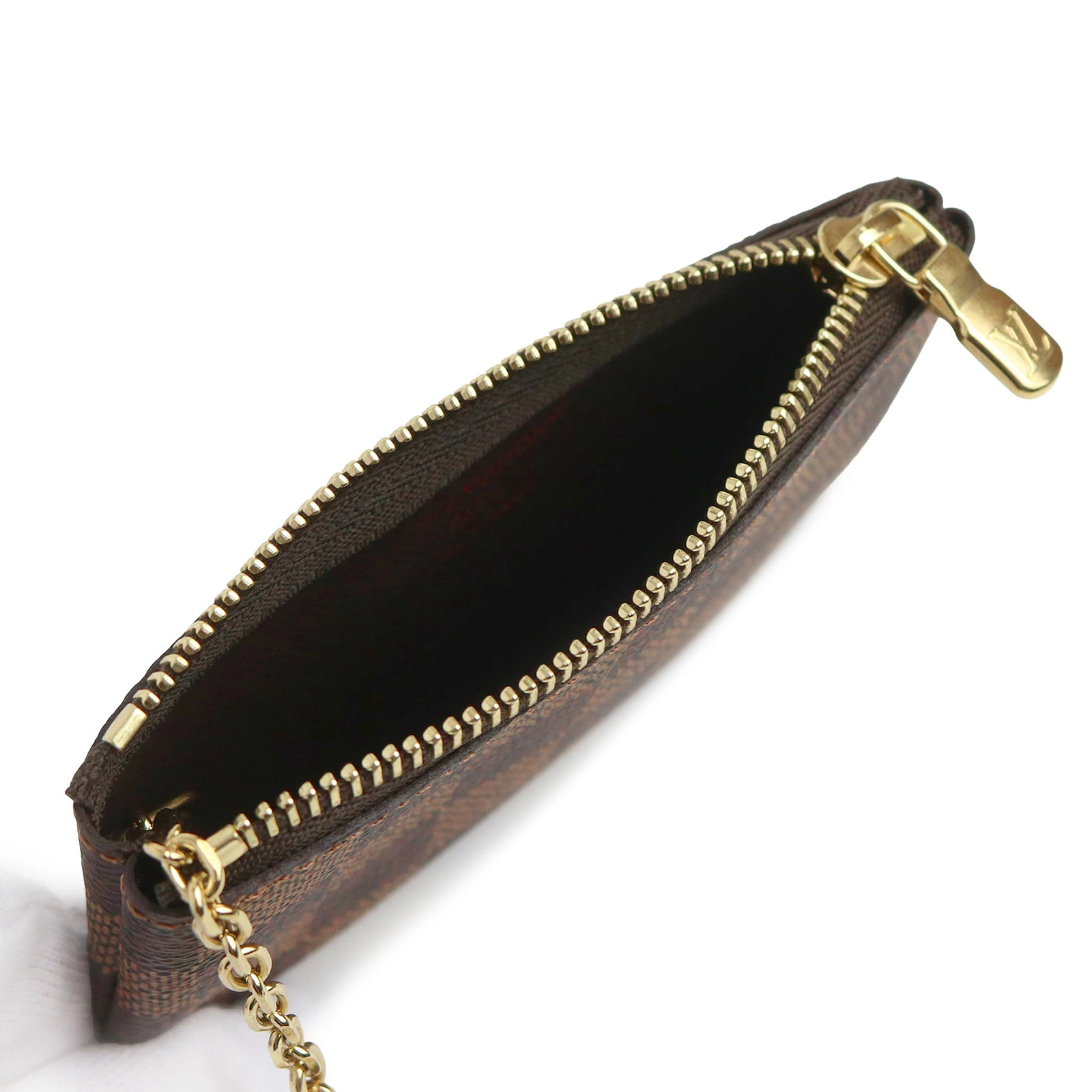 Louis Vuitton Card Key Case with Hook Coin Purse Wallet N62658 Mini Bag #BCB1985