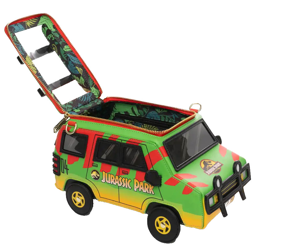 Loungefly Jurassic Park Safari Tour Vehicle & 30th Anniversary Card Holder SET