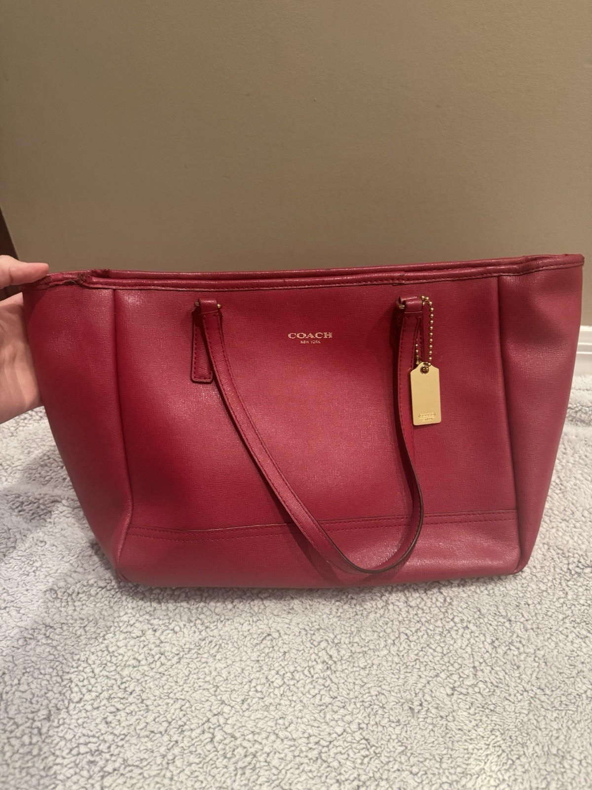 Coach Large Leather Tote Bag