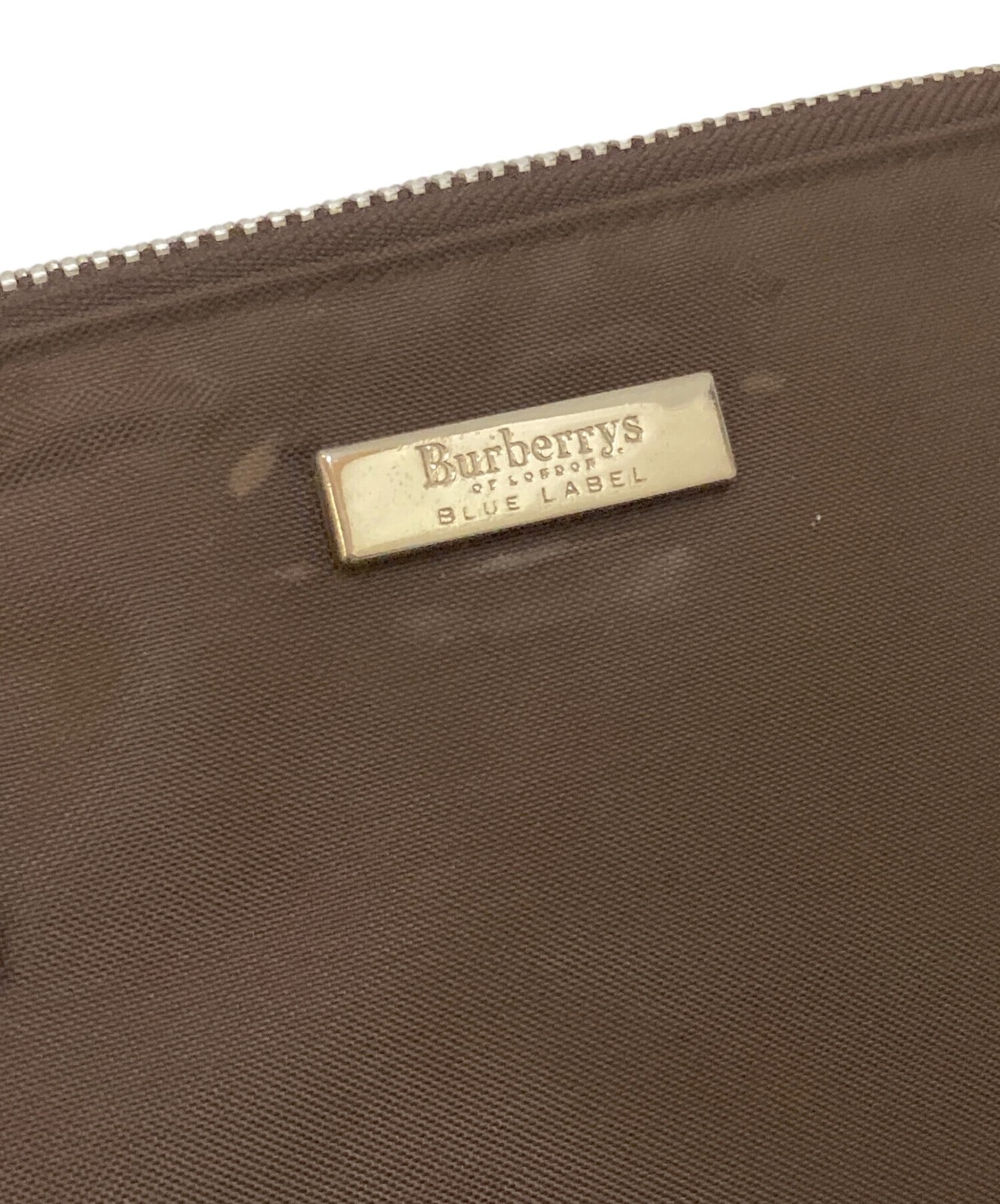 BURBERRY BLUE LABEL Nova Check Panel Shoulder Bag Brown From Japan