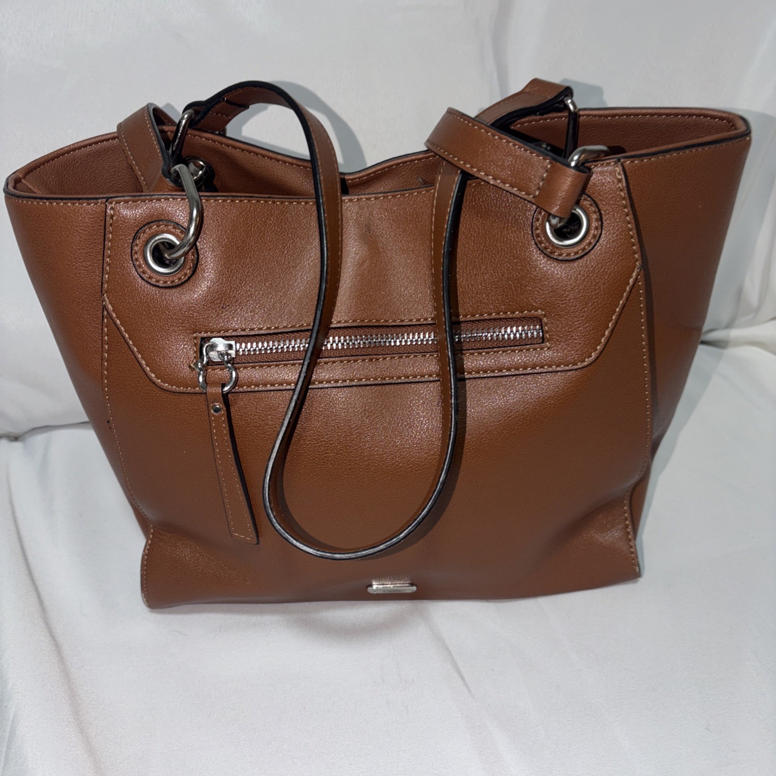 Chaps Leather Purse Bourbon Brand New With Tags