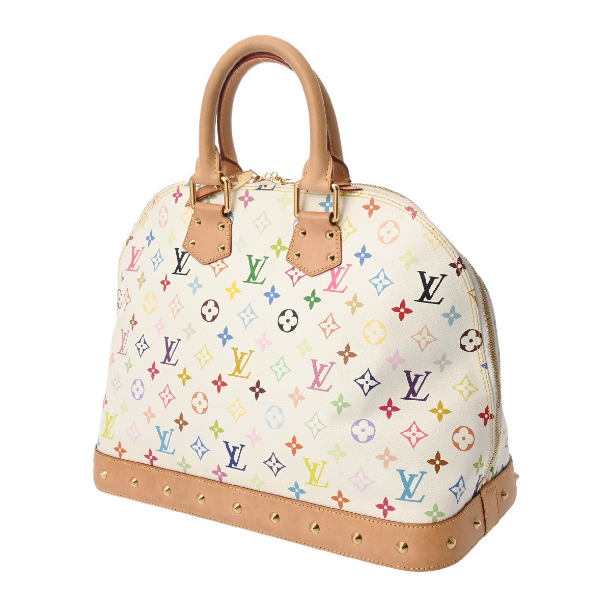 Louis Vuitton Alma GM M40441 Handbag Monogram Multicolor White #WB1570