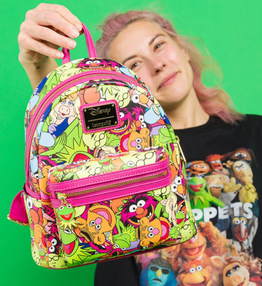 Exclusive Loungefly Disney Muppets Mini Backpack Kermit Miss Piggy UK- GRAIL HTF