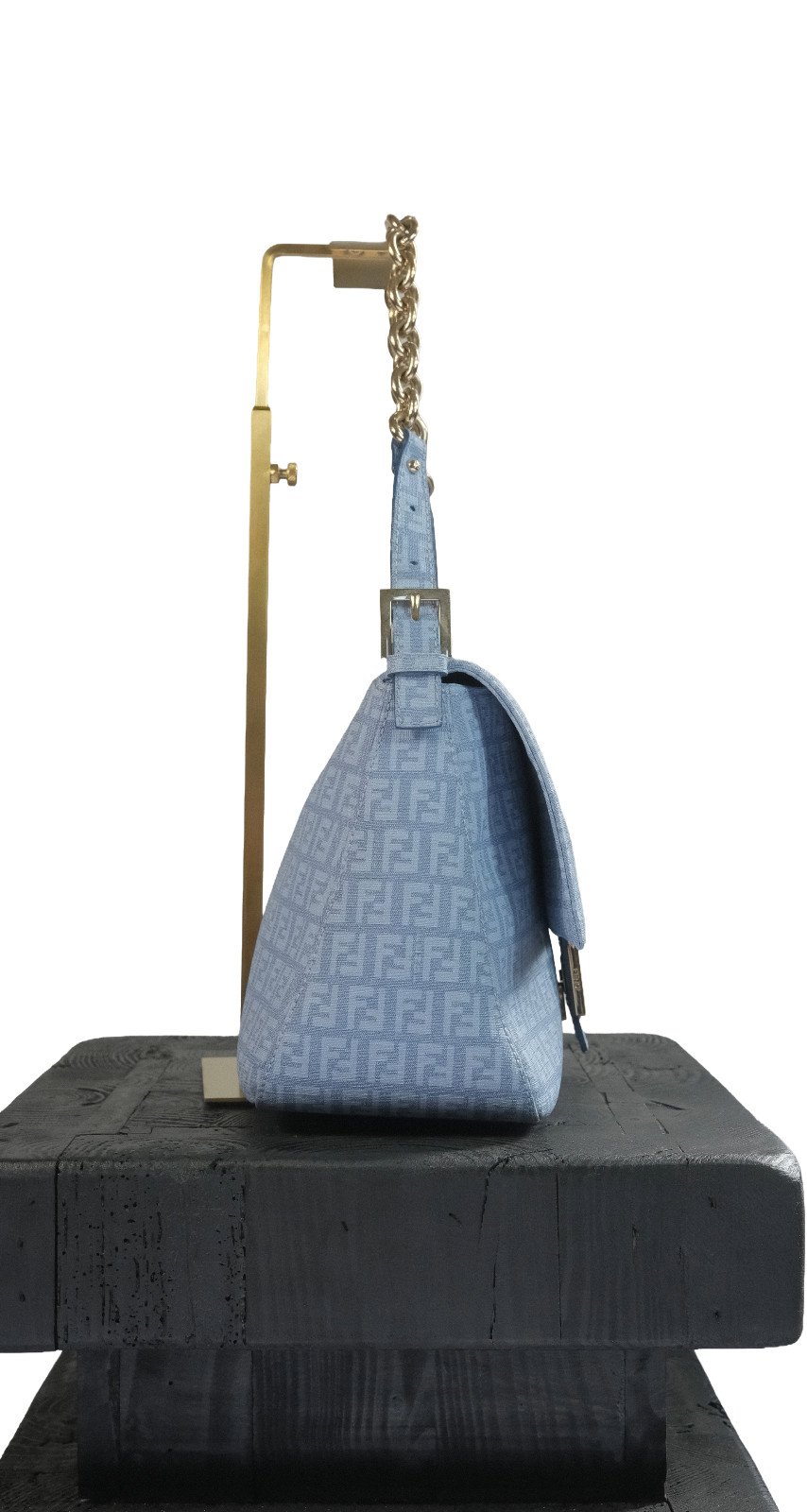 Fendi Blue Mamma Baguette