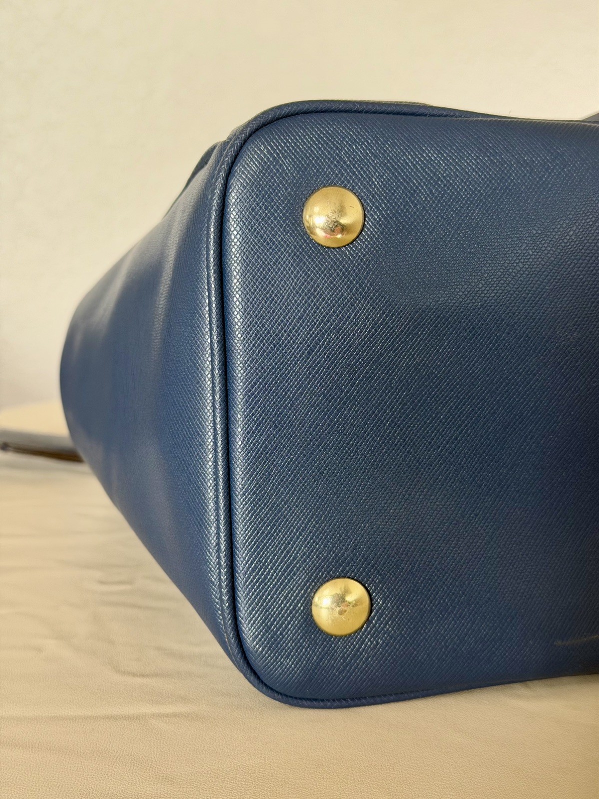 Vintage Coach Blue Saffiano Leather Peyton Tote Bag F25667 Great Condition