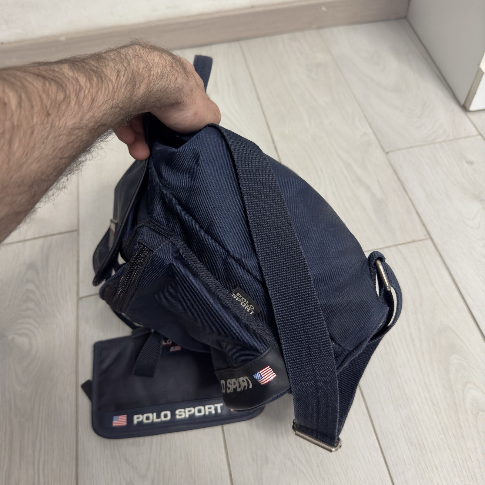 Polo Sport Ralph Lauren Vintage Backpack + Wallet Unisex Blue