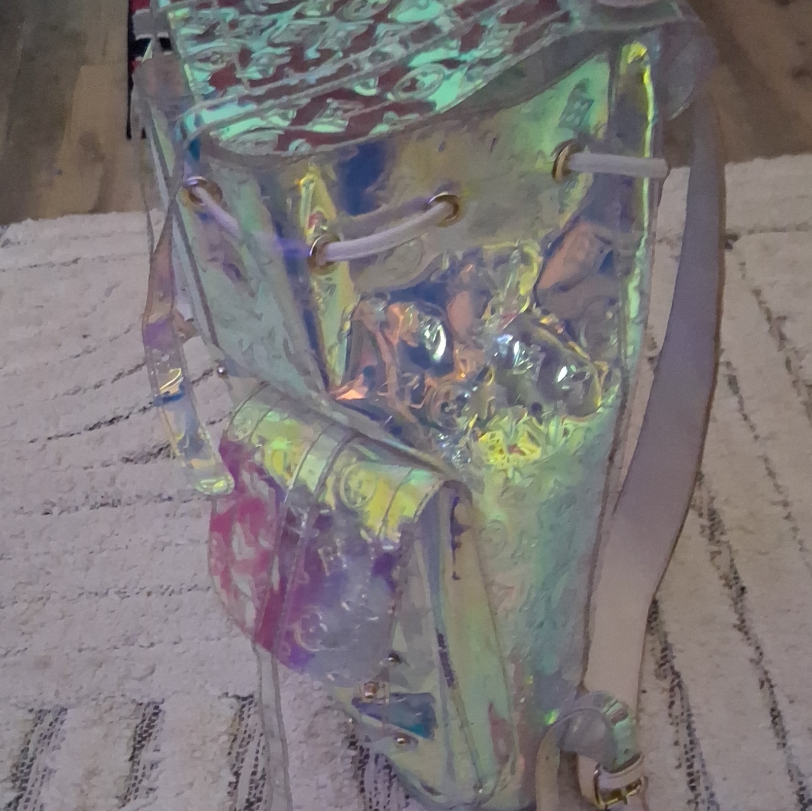 Louis Vuitton Iridescent Monogram Backpack Multicolor Drawstring