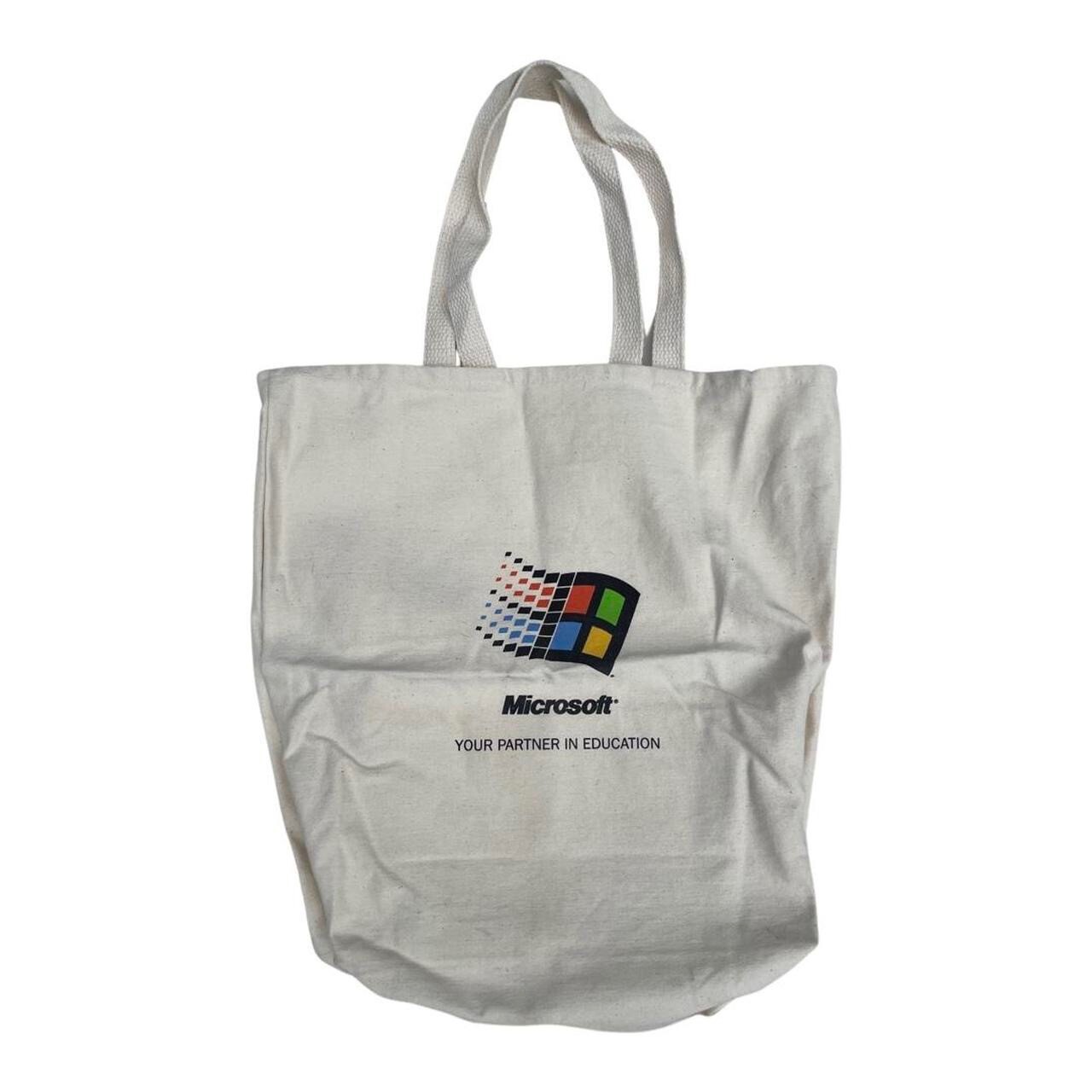 vintage Microsoft shoulder bag 90s 1996. 18 Inches by 18 Inches