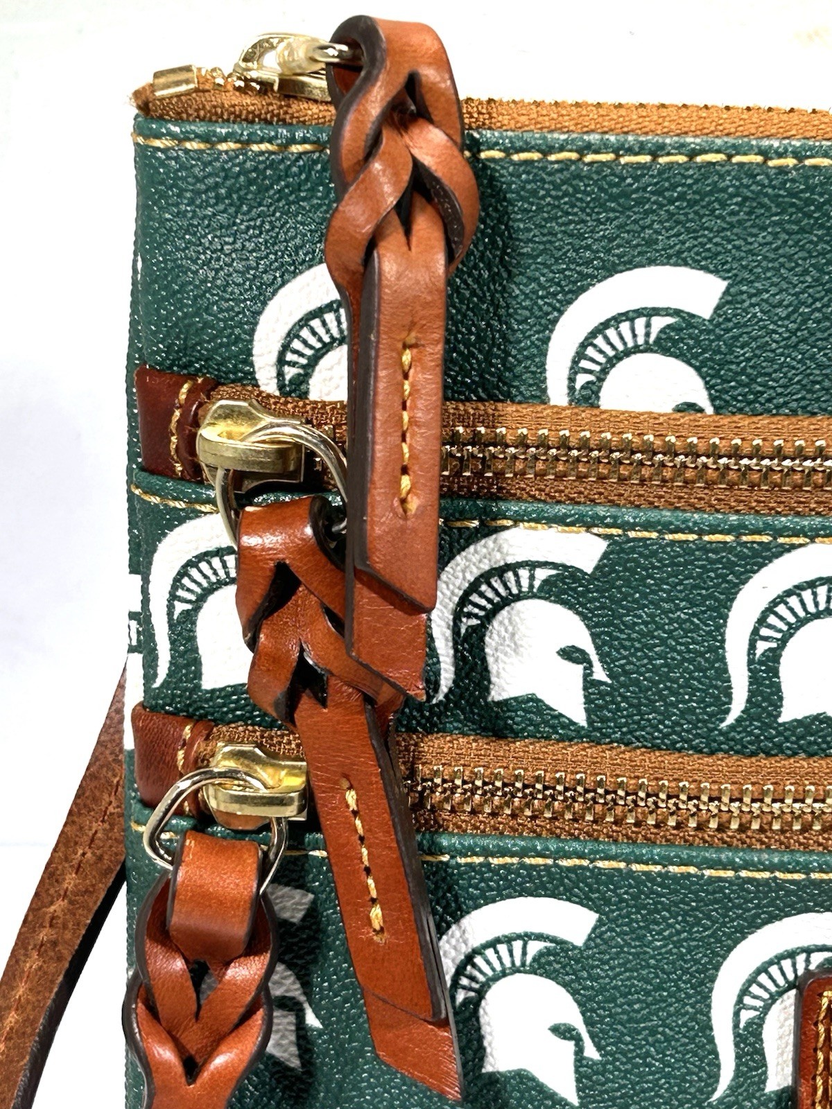 Dooney & Bourke Michigan State University Spartans Coated Canvas Crossbody Bag