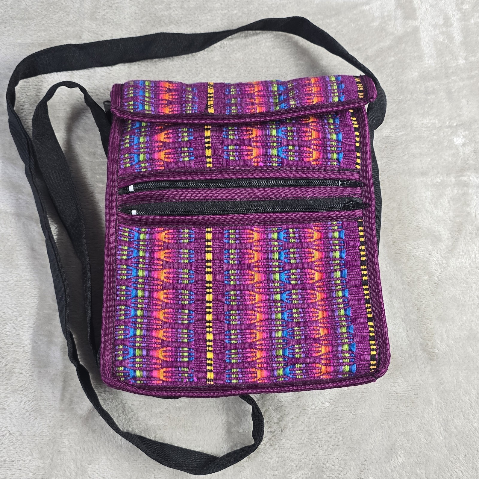 Artisan Woven Textile Cross Body Bag