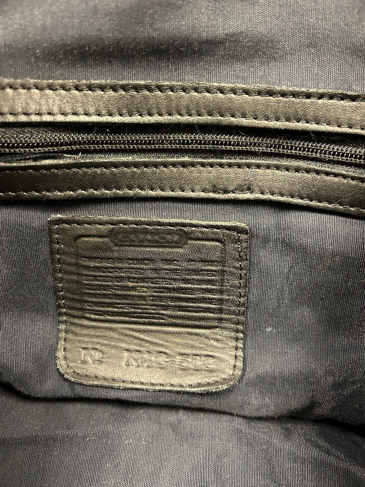Vtg Coach duffle Bag, German Hook, Black, shldrstrap, USA made, cowhide 26x15x10