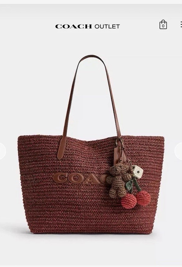 Coach Straw City Tote Large