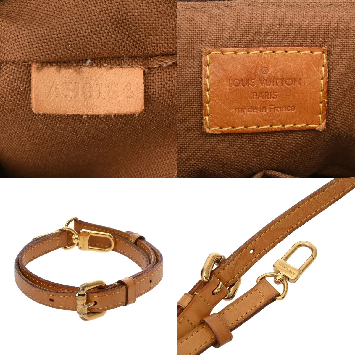 Louis Vuitton PM 2WAY M40145 Handbag Monogram Canvas Brown #WB5500