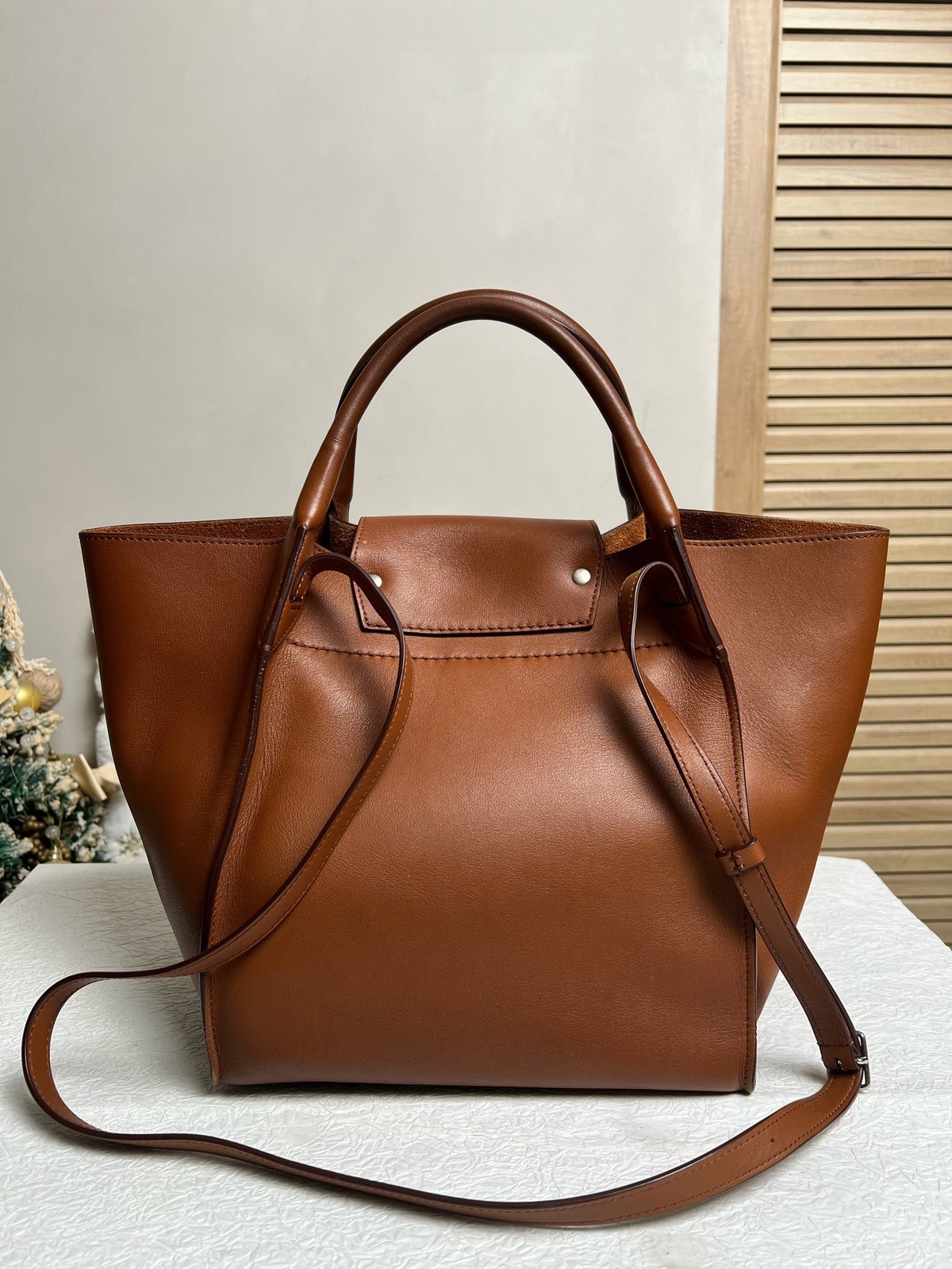 Celine Big Bag Classic Calf 2Way Bag Women Brown
