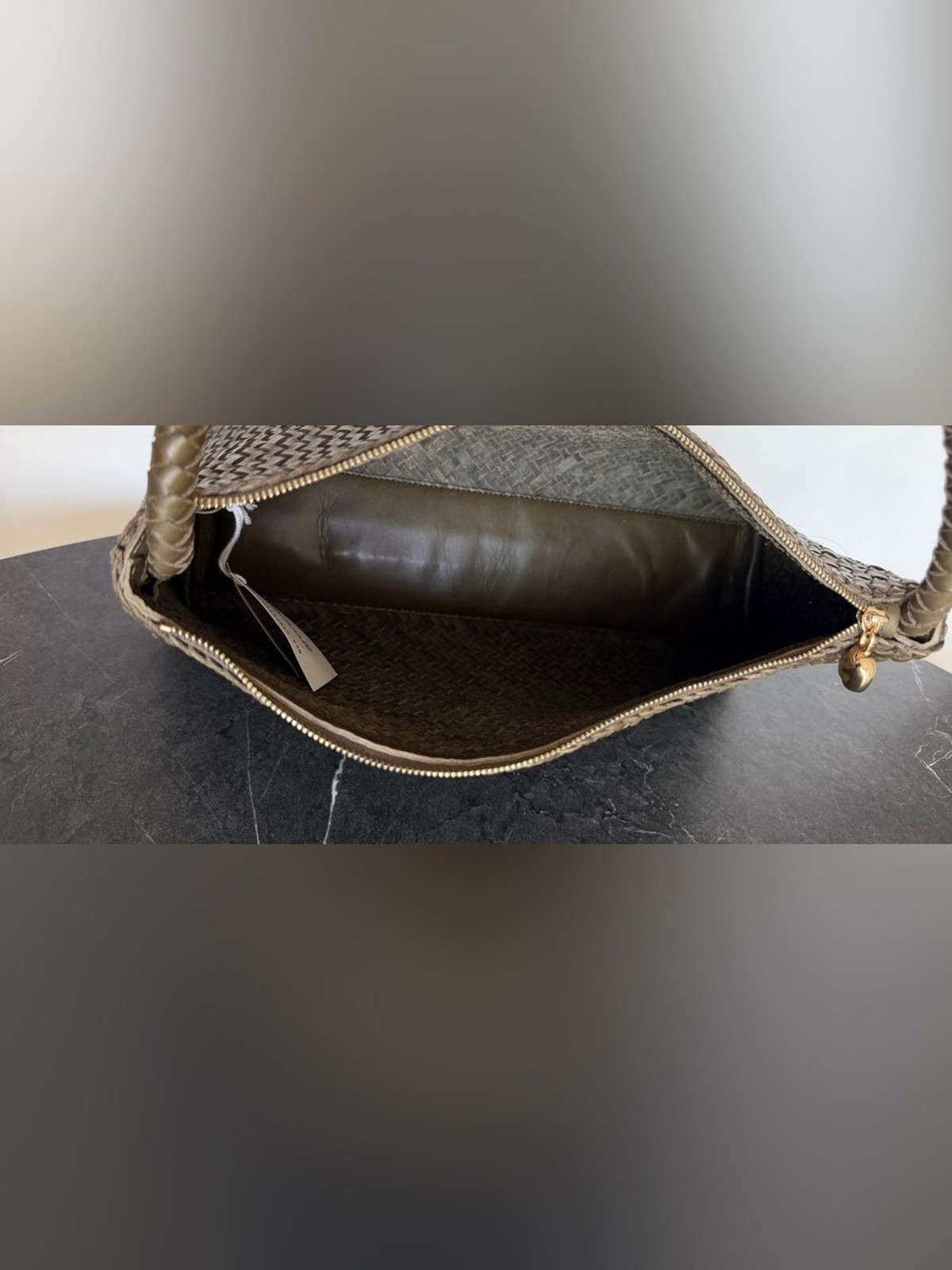 Madewell The Signature Woven Shoulder Bag (Color: Coffee Bean)