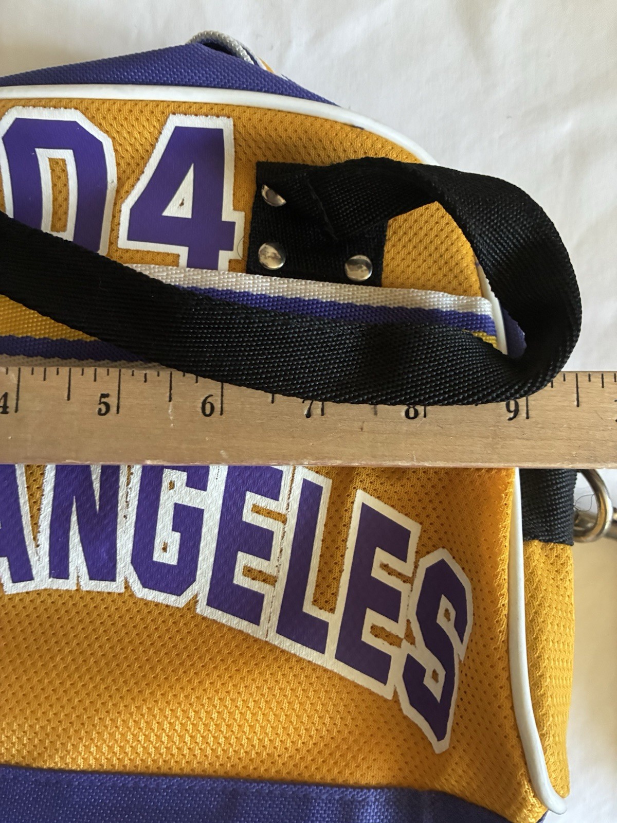 Los Angeles LAKERS #04 Purse Shoulder Bag LeBron James White NBA Basketball NWT