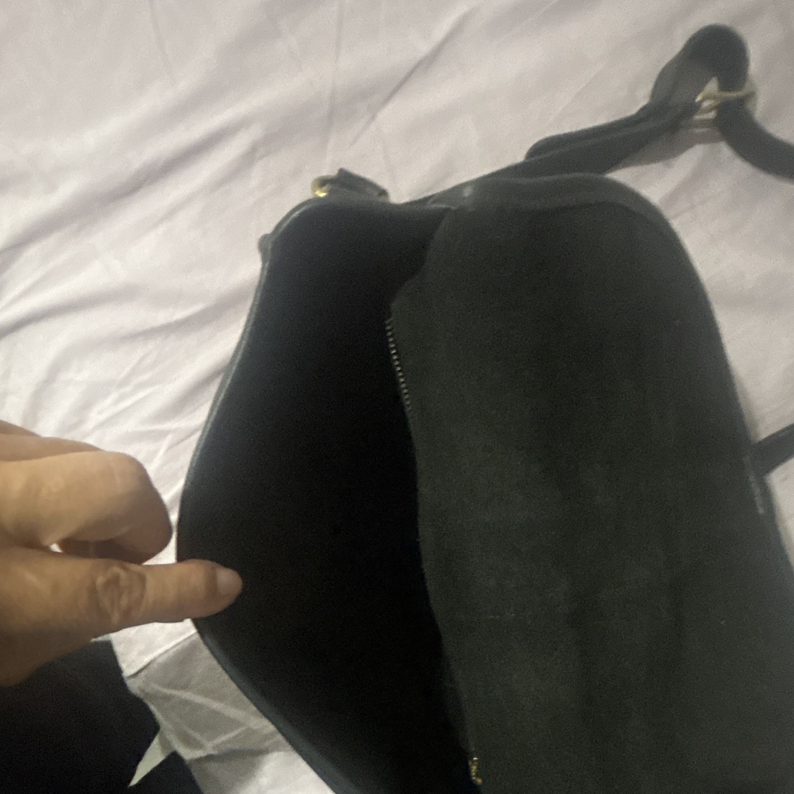 Vintage Coach City bag, shoulder bag black leather.