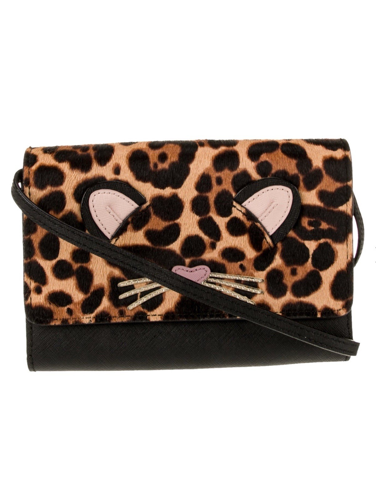 Kate Spade Leopard Summer Run Wild Calf Hair Leather Crossbody Bag EUC 07