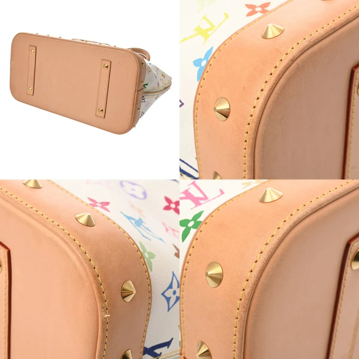 Louis Vuitton Alma GM M40441 Handbag Monogram Multicolor White #WB1570
